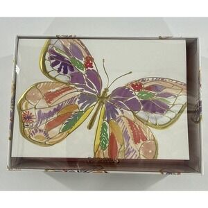 Papyrus Blank Cards with Envelopes, Bold Butterfly 12-Count